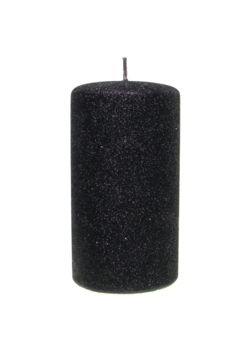 Świeca Iris Słupek 7 x 13cm - Czarny