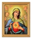 Obraz Serce Maryi 28x23cm - 2 wzory