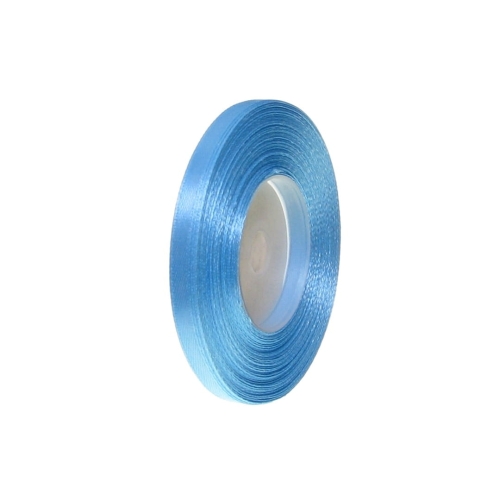 Wstążka Satynowa 6mm 32mb - Jasny Niebieski Nr 195