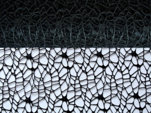 Siatka Koronkowa 50cmx4,5m - Czarny