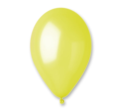 Balony Metaliczne Żółte 30cm kpl. 100szt