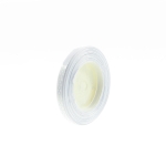 Wstążka Satynowa w Kropki 6mm 22,5mb – Biały Nr 01