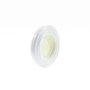 Wstążka Satynowa w Kropki 6mm 22,5mb – Biały Nr 01
