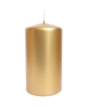 Świeca Słupek Metalik 8 x 15cm - Złoty