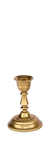 Świecznik Tradycyjny - Mosiądz 9cm