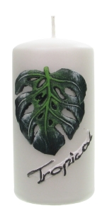 Świeca Tropical Słupek 6/11,5cm – Perła