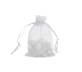 Woreczki Tiulowe 8x10cm kpl. 12szt – Biały