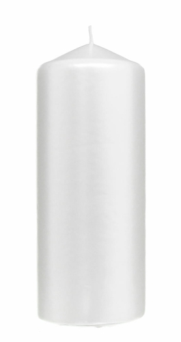 Świeca Słupek  Metalik 8/20cm - Perłowa 