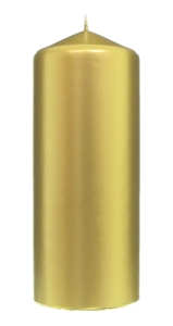 Świeca Słupek Metalik 8 x 20cm - Złoty