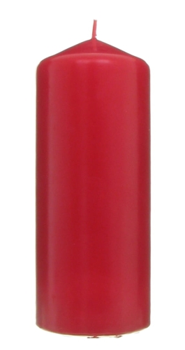 Świeca Słupek 8 x 20cm - Bordowy