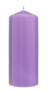 Świeca Gładka Słupek 8/20cm - Jasna Fioletowa