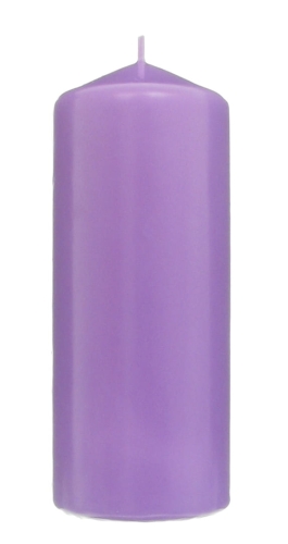 Świeca Gładka Słupek 8/20cm - Jasna Fioletowa