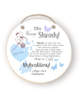 Deseczka z Tekstem na Ślub Koło 32cm - wzory
