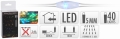 Girlanda LED 40 Lampek Łezki 8 Drucików - Multikolor