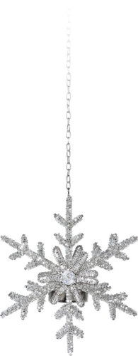 Zawieszka Świecznik Gwiazda 16cm - Srebrny