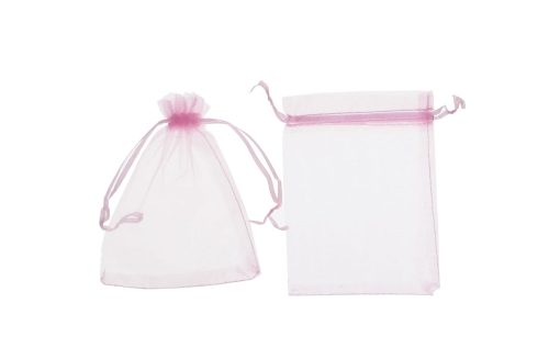 Woreczki Tiulowe 12x15cm kpl. 12szt – Różowy
