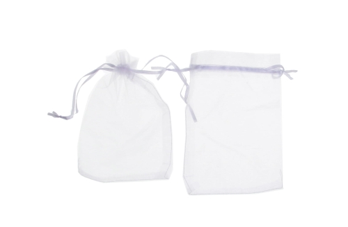 Woreczki Tiulowe 12x15cm kpl. 12szt – Biały