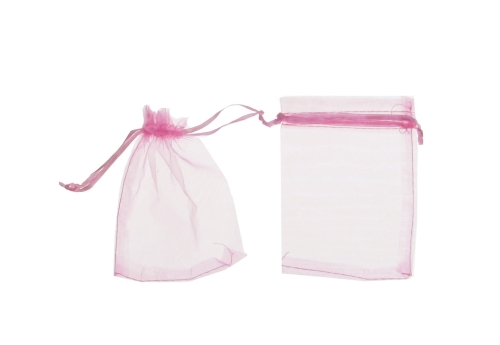 Woreczki Tiulowe 8x10cm kpl. 12szt – Różowy