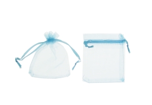 Woreczki Tiulowe 8x10cm kpl. 12szt – Błękitny