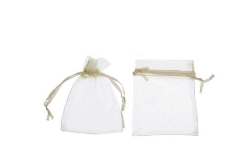 Woreczki Tiulowe 8x10cm kpl.12szt – Kremowy