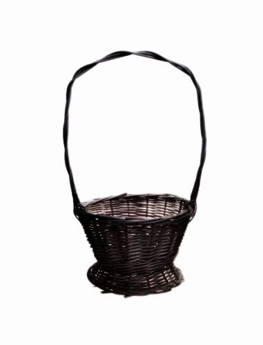 Kosz Wiklinowy Ogrodowy 27/17cm - Ciemny