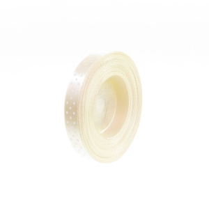 Wstążka Satynowa w Kropki 12mm 22,5mb – Ekri Nr 84