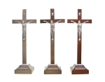 Krzyż Stojący Drewniany 23cm - 3 kolory