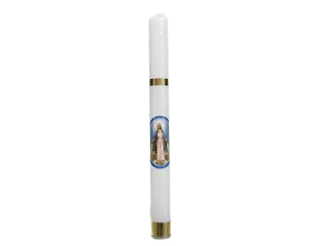 Świeca Liturgiczna Gromnica 30/3cm Biała  - wzory