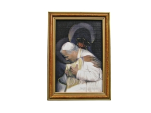 Obraz Totus Tuus Jan Paweł II 12x17cm