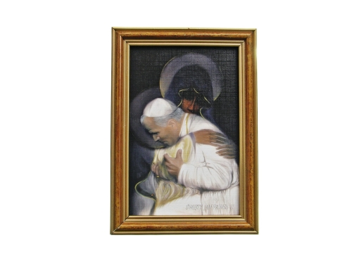 Obraz Totus Tuus Jan Paweł II 12x17cm