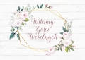 Tablica Powitalna na Wesele Witamy Gości Weselnych - wzory