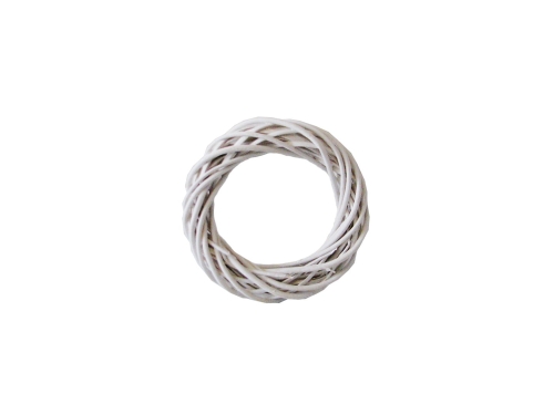 Koło Wiklinowe Wianek 25cm - Biały