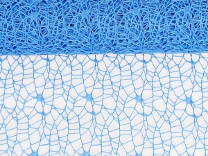Siatka Koronkowa 50cmx4,5m - Niebieski