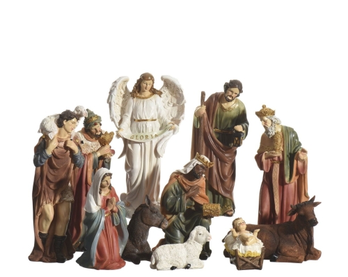 Figurki Ceramiczne do Szopki  11 Elementów 