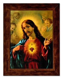 Obraz Serce Jezusa 48x38cm
