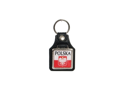 Brelok Kwadratowy na Skórce Polska 