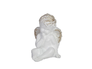 Anioł Gipsowy Siedzący 11,5cm