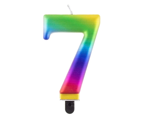 Świeczka Urodzinowa Galaxy Cyfra 7 