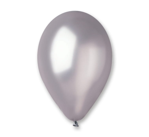 Balony Metaliczne Srebrne 30cm kpl. 100szt