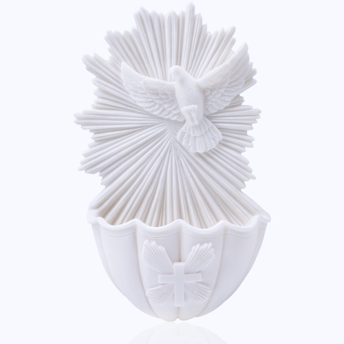 Kropielnica Duch Święty 17cm - Biały
