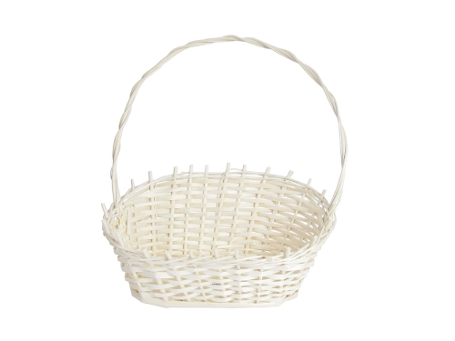 Kosz Delikatesowy Wiklinowy 30cm - Biały