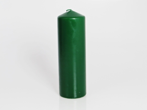 Świeca Słupek 8 x 25cm - Zielony