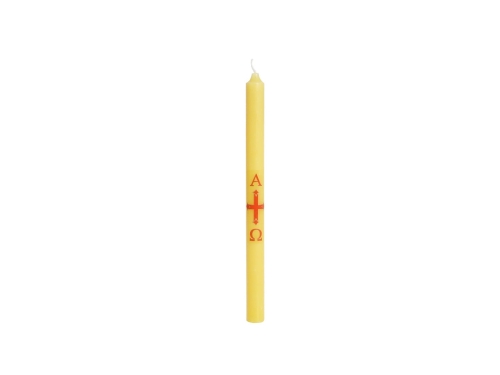 Świeca Prosta Paschalik 26cm - Żółty