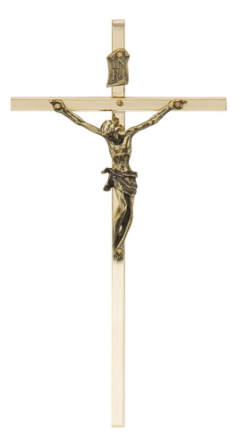 Krzyż Wiszący 15,5cm - Złoty