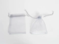 Woreczki Tiulowe 12x15cm kpl. 12szt - Srebrny