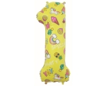 Balon Foliowy Cyfra 1 Obrazki 78cm 