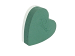 Victoria Gąbka florystyczna Serce Pełne 20cm kpl. 2szt - Zielony