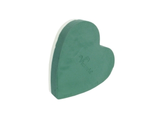 Victoria Gąbka florystyczna Serce Pełne 30cm kpl. 2szt - Zielony