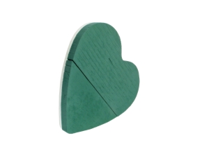Victoria Gąbka florystyczna Serce Pełne 52cm - Zielony