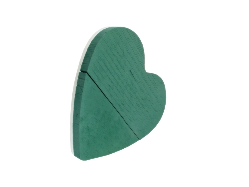 Victoria Gąbka florystyczna Serce Pełne 52cm - Zielony